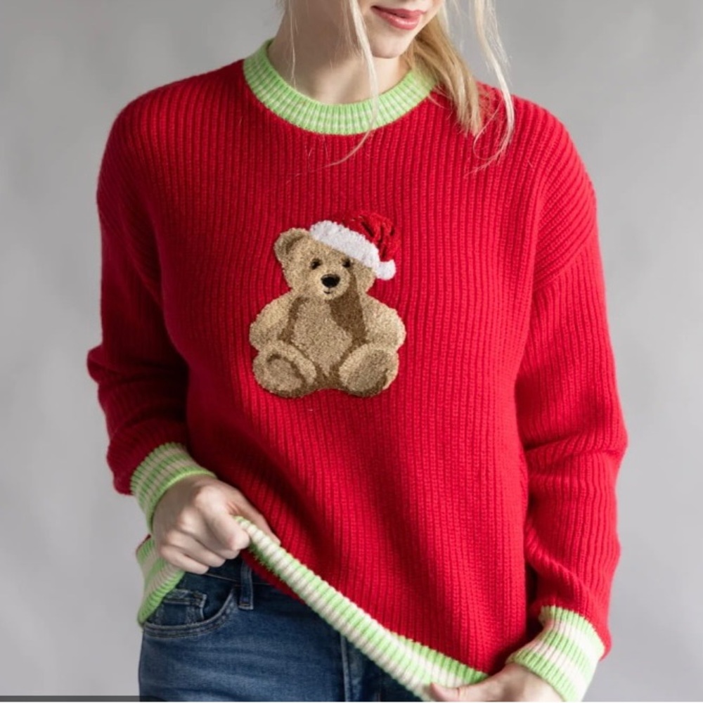 Simply Southern Chunky Crewneck Harper Teddy Sweater